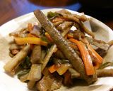 鶏皮でこってりキンピラ！作り方7写真