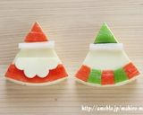 クリスマス＊サンタさん＆スノーマンチーズ作り方4写真
