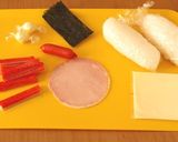サンタのクリスマス☆スティックおにぎり作り方1写真