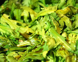 バター醤油香る*簡単春菊ときのこの酒蒸し作り方2写真