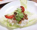 豚挽肉で☆野菜たっぷりレタスの肉味噌巻き作り方2写真