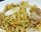 長ネギ豚塩焼きそば作り方5写真