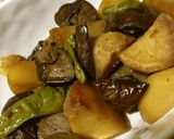 田舎あじ♪なすとじゃが芋のあまから炒め煮作り方18写真
