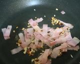 青パパイヤのカルボナーラ作り方3写真