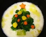 ヨーグルトアート☆ツリー作り方5写真