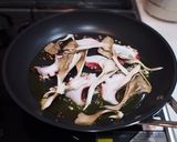 和風*ぺペロンチーノ風パスタ〜生姜風味作り方7写真