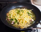 和風*ぺペロンチーノ風パスタ〜生姜風味作り方14写真