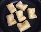 納豆の油揚げ包み焼き作り方5写真