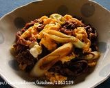 cafeごはん♪甘辛ミンチの卵とじ丼作り方18写真