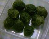 ゴルフボールdeほうれん草作り方4写真