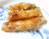 豚肉巻きの生姜焼き風　　簡単作り方4写真