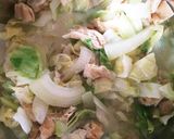 キャベツと油揚げの豆乳煮❁作り方4写真