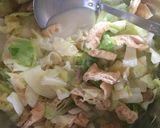 キャベツと油揚げの豆乳煮❁作り方5写真