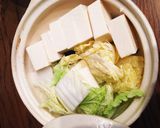 白菜湯豆腐作り方2写真