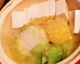 白菜湯豆腐作り方3写真