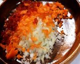 福神漬け入りキーマカレー❤作り方1写真