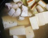 簡単！生メカジキDEねぎま風湯豆腐♪作り方5写真