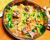 簡単ぷり牡蠣★とろんちょ卵ベーコン炒め作り方8写真