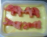 ピンクソルトがけ冷凍スイカ作り方1写真