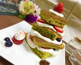 クリスマス＊しっとりホットケーキツリー作り方5写真