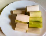 白い野菜のホットサラダ★南高梅ドレで作り方3写真