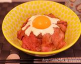 サワークリームでリッチにローストビーフ丼作り方4写真