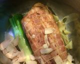 とろとろ絶品煮豚の餡かけ白髪ねぎ添え作り方3写真