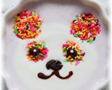 ヨーグルトアート☆カラフルパンダ作り方6写真