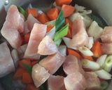 れんこんと鶏ささみ肉の煮物作り方2写真