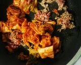フライパンで★石焼きビビンパ風～野菜多め作り方4写真