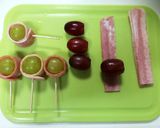 キラキラ☆ぶどうのベーコン巻きピンチョス作り方2写真