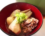 里芋と牛肉の味噌煮込み作り方9写真