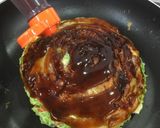 フライパンで作る！ピザ風お好み焼き♪作り方10写真