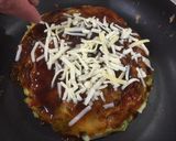 フライパンで作る！ピザ風お好み焼き♪作り方11写真