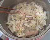 白菜とベーコンのほっこりスープ作り方5写真
