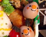 簡単おにぎりツリーとウズラの卵のトナカイ作り方2写真