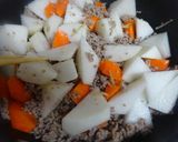 とろ~り熱々✿大根と人参の挽肉あんかけ✿作り方4写真