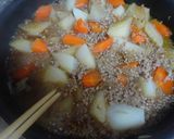 とろ~り熱々✿大根と人参の挽肉あんかけ✿作り方6写真