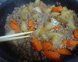とろ~り熱々✿大根と人参の挽肉あんかけ✿作り方8写真