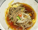 ﾎｯﾄﾌﾟﾚｰﾄde普通の蕎麦で瓦蕎麦作り方7写真