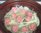 豚挽肉団子の豆乳鍋作り方3写真