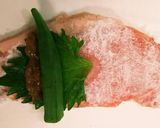 オクラの梅シソ豚肉巻き作り方5写真