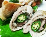 オクラの梅シソ豚肉巻き作り方9写真