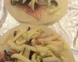 味付け不要！おつまみ餃子皮ピザ作り方2写真