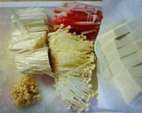ヘルシー!豆腐とえのきのカニかま餡かけ作り方2写真
