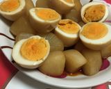中までしっかり☆大根と卵の煮物作り方6写真
