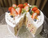 切ってビックリ！ロールショートケーキ作り方6写真