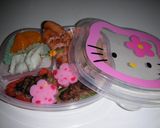 ＼(￣^￣)／参上！肉詰めピーマン弁当作り方3写真