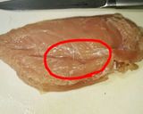 切り方で鶏胸肉が簡単に柔らかく！作り方3写真