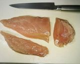 切り方で鶏胸肉が簡単に柔らかく！作り方6写真